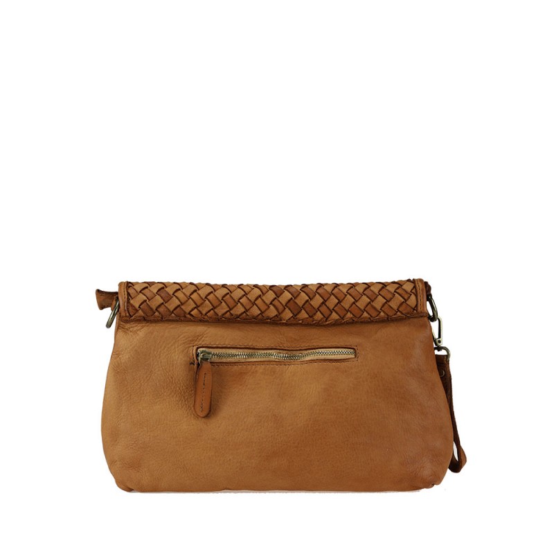 Cross-Body en cuir effet vintage