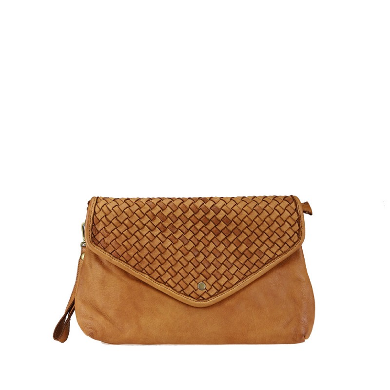 Cross-Body en cuir effet vintage