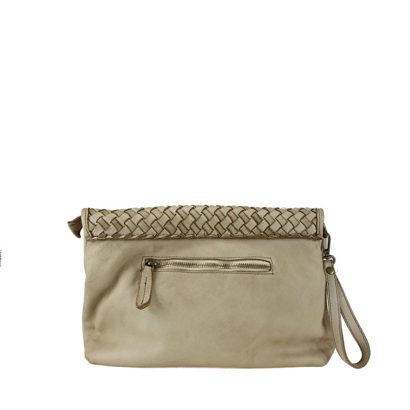 Cross-Body en cuir effet vintage