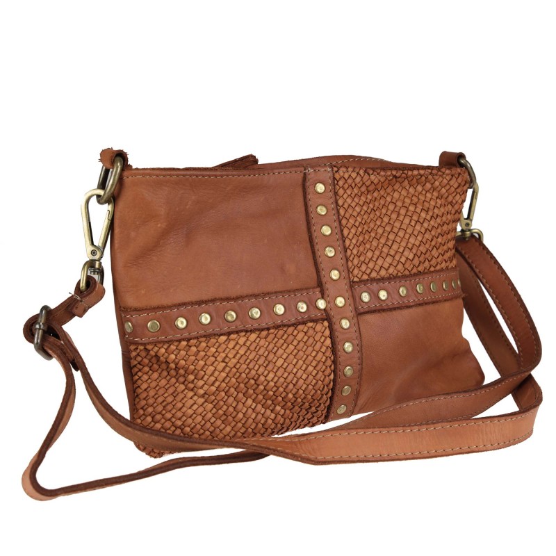 Cross-body bag in woven...