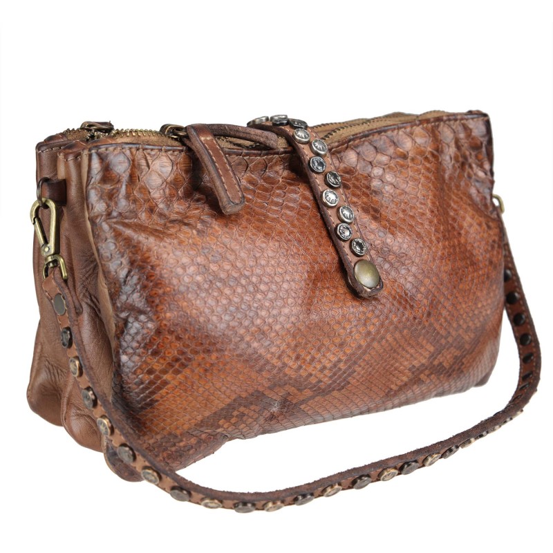 Leather cross-body with 3...