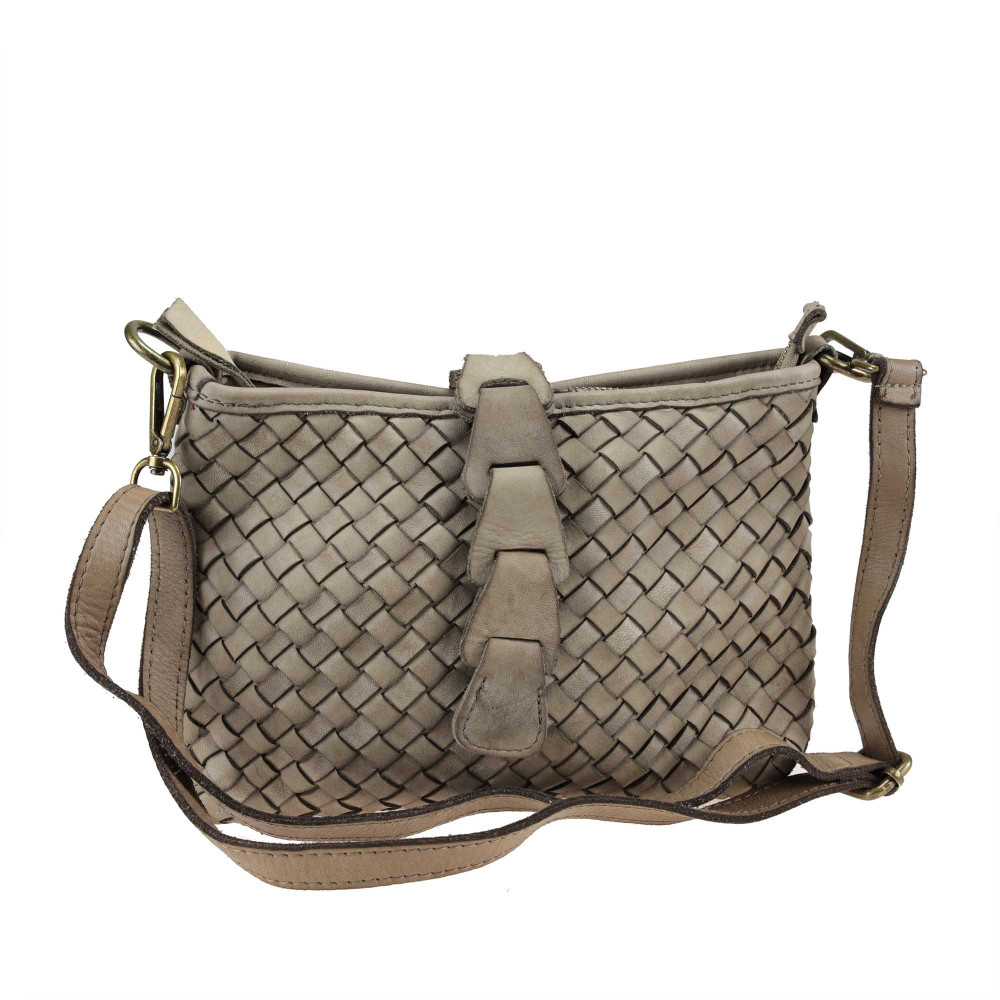 Borsa Crossbody in pelle intrecciata