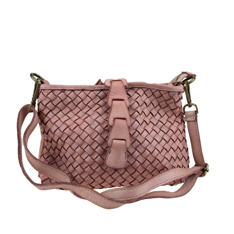 Borsa Crossbody in pelle intrecciata