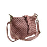 Borsa Crossbody in pelle intrecciata