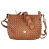 Borsa Crossbody in pelle intrecciata