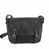 Unisex bag in hand-buffered leather