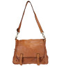 Leather backpack convertible into shoulder bag