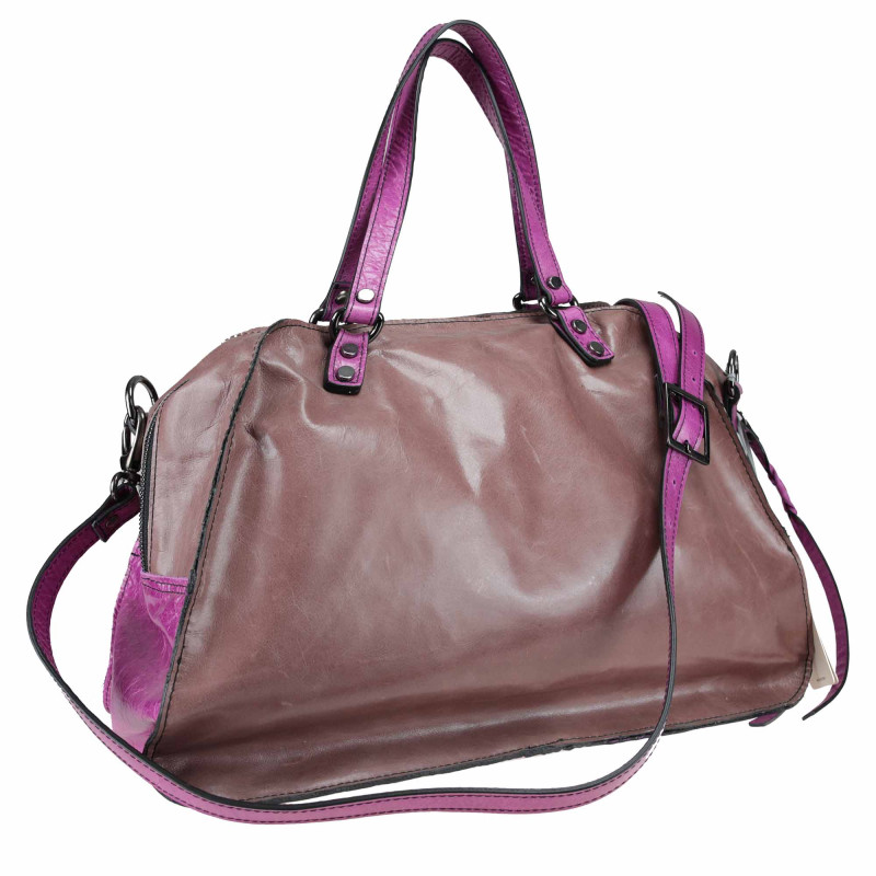 Borsa Tote in pelle con tracolla