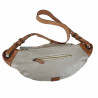 Large Unisex bum bag in hand-buffered leather