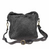 Bolso de piel tejida con bandolera