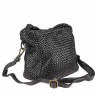 Bolso de piel tejida con bandolera