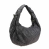 Bolso Luna de piel trenzada con bandolera