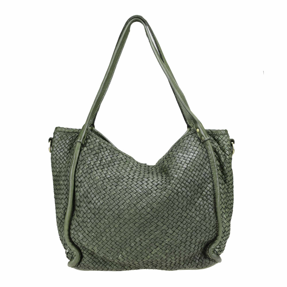 Borsa tote in pelle intrecciata