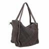 Borsa tote in pelle intrecciata