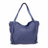 Bolso tote de piel tejida