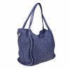 Bolso tote de piel tejida