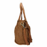 Woven Leather Tote Bag