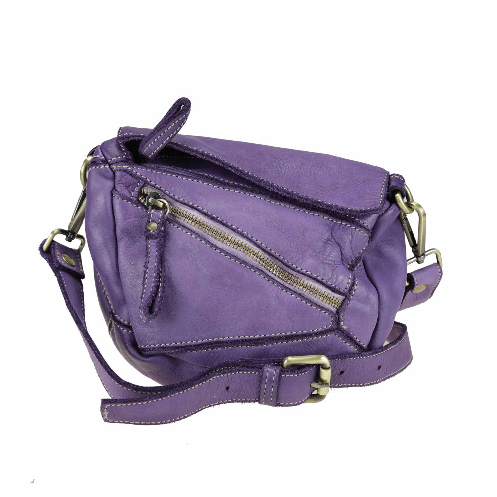 Smooth leather cross-body with shoulder strap