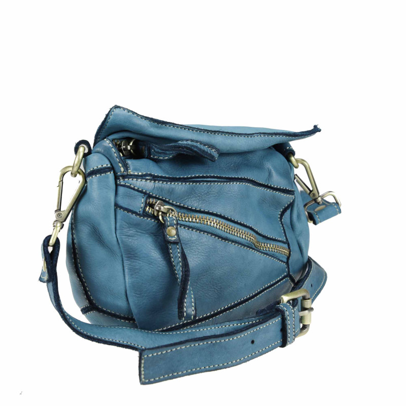 Cross-body in pelle liscia con tracolla