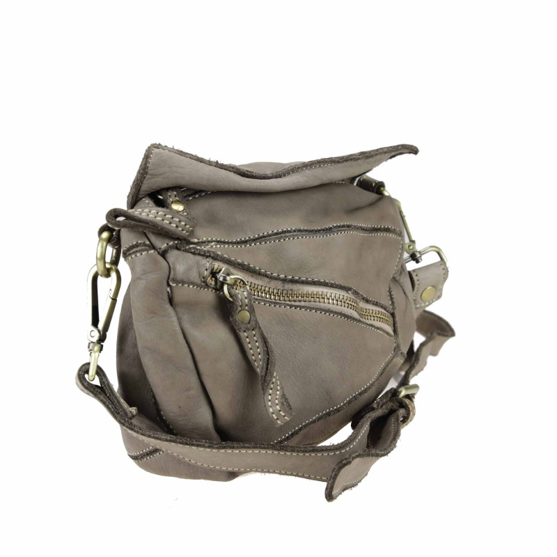 Cross-body in pelle liscia con tracolla