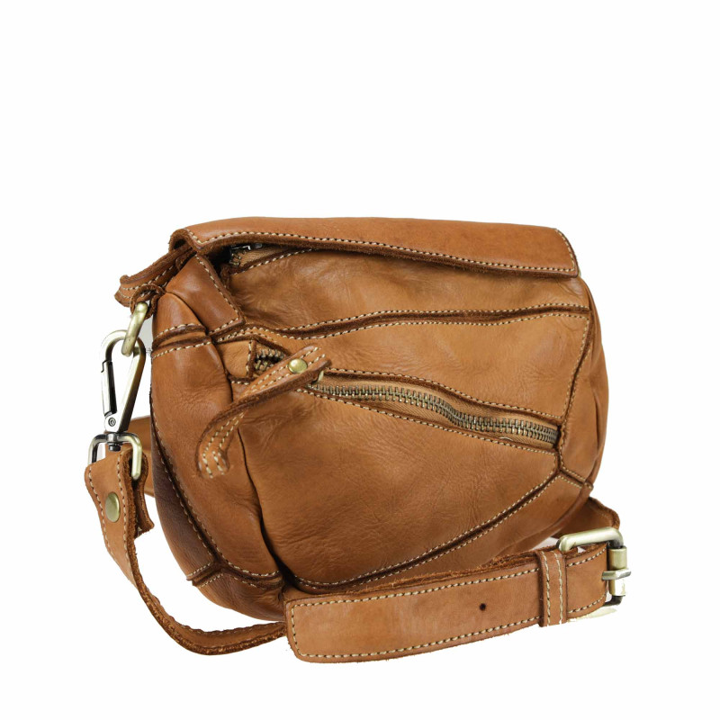 Smooth leather cross-body with shoulder strap