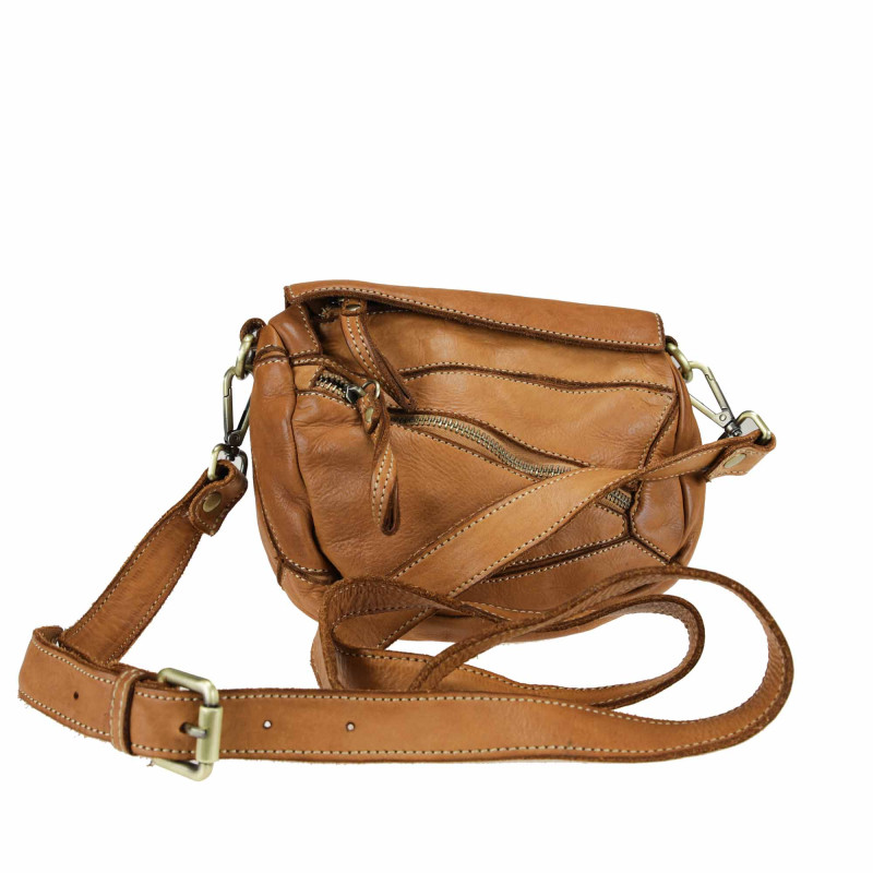 Cross-body in pelle liscia con tracolla