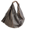 Bat bag in hand-buffered soft leather