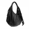 Bolso bandolera en suave piel napa negra