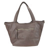 Woven leather shoulder bag with shoulder strap