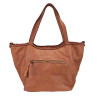 Woven leather shoulder bag with shoulder strap