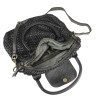 Bolso Boston de piel trenzada efecto vintage