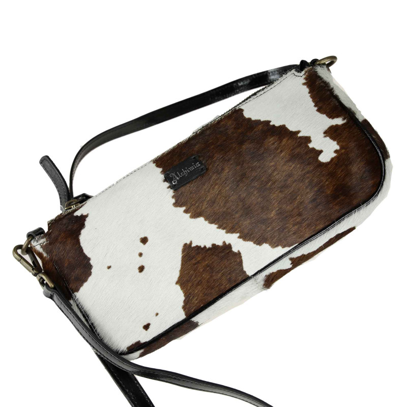 Cross-body aus Leder mit Savana-Pony-Dekor