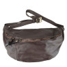 Women's fanny pack in aged effect leather