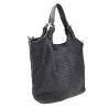 Woven leather Tote bag with shoulder strap