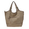 Woven leather Tote bag with shoulder strap