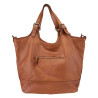 Woven leather Tote bag with shoulder strap