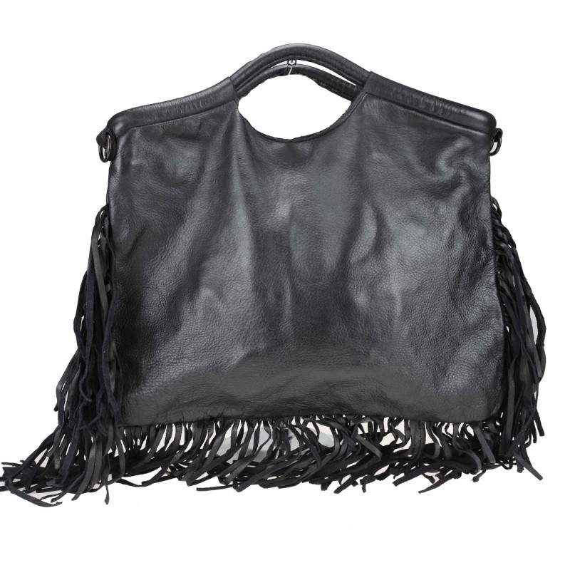 Bolso vintage de piel con...