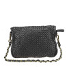 Woven leather cross-body