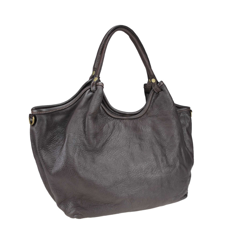 Bolso de piel efecto vintage