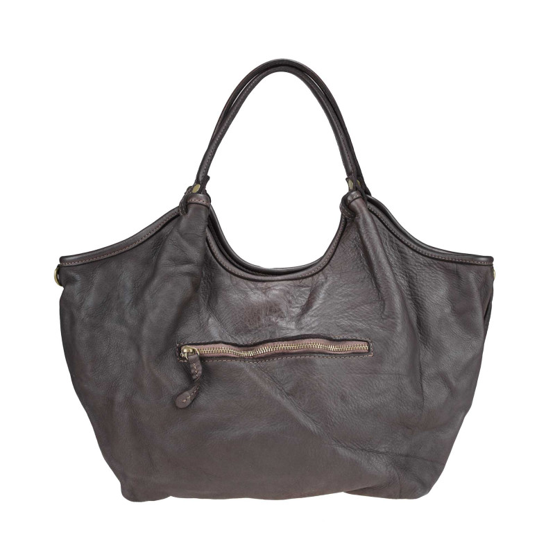 Bolso de piel efecto vintage