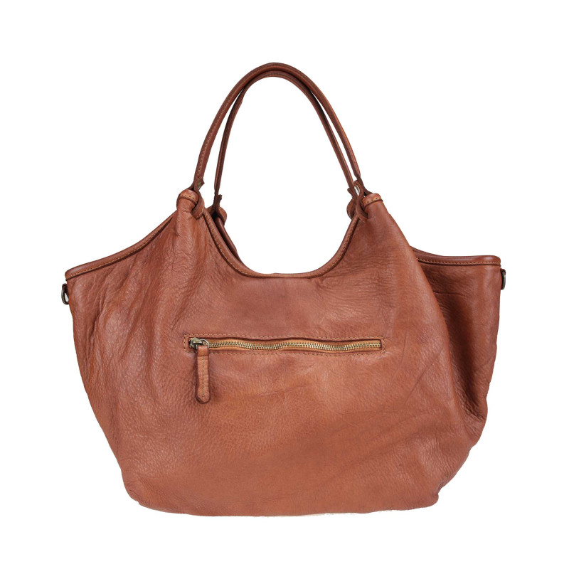 Bolso de piel efecto vintage