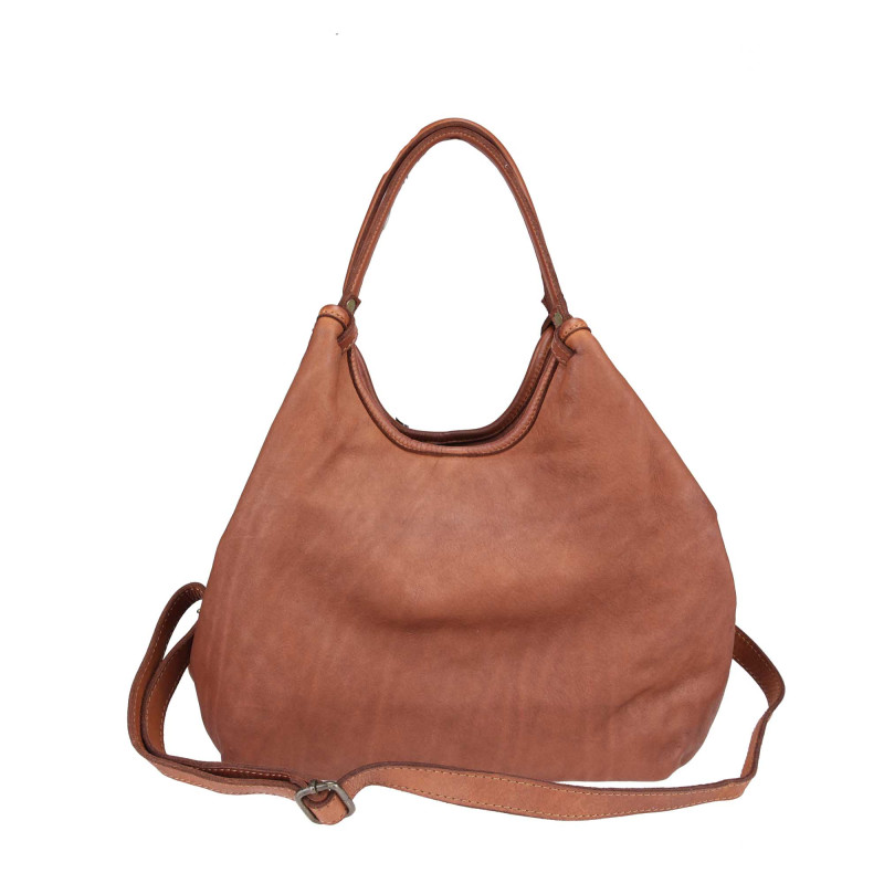 Bolso de piel efecto vintage